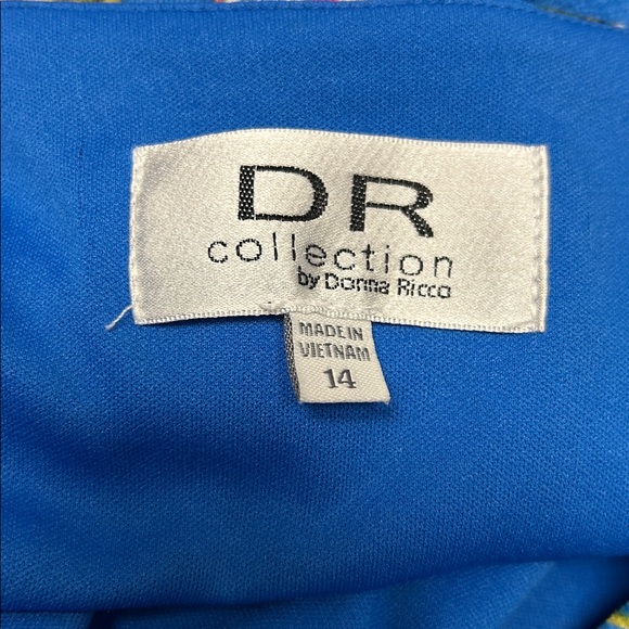 Blue Flowered Hi-Lo Dress 14 - Picture 9 of 9